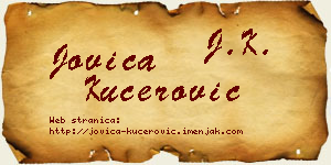 Jovica Kućerović vizit kartica